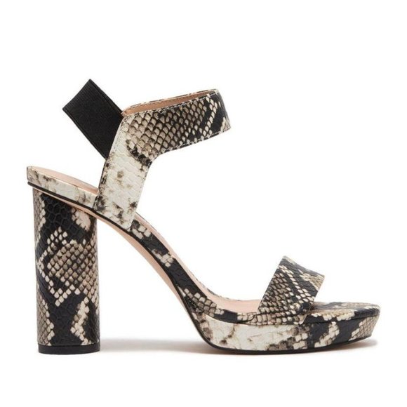 Franco Sarto Noa Snakeskin Printed Platform Sandal - Picture 2 of 9